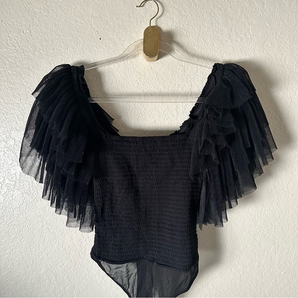 NEW Free People FP Kill The Light Bodysuit in Black size S - Picture 9 of 13